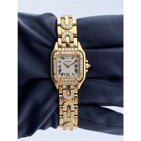 pre owned cartier panthere|cartier panthere watch with diamonds.